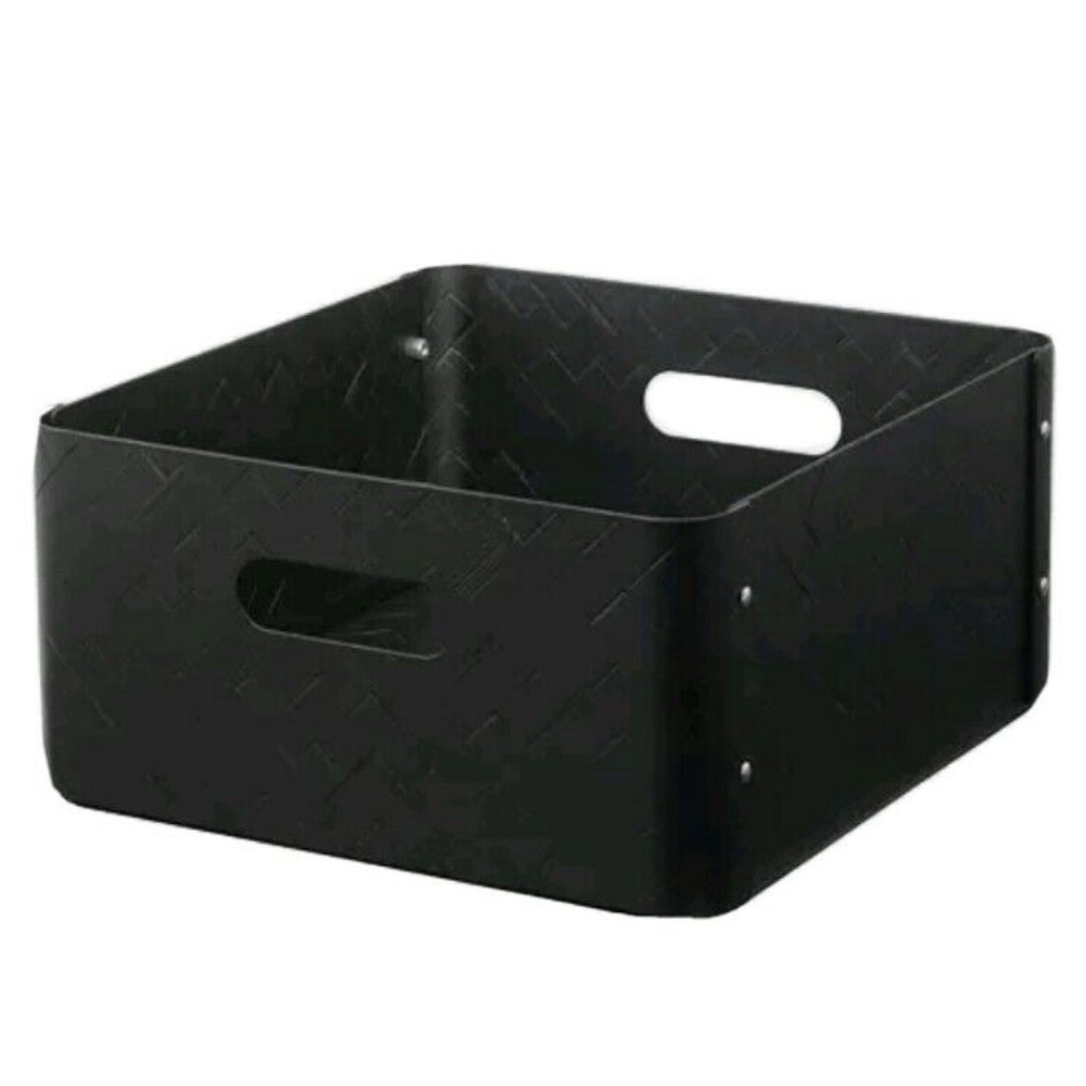 Ikea Bullig Box Bamboo Home Decor Black 13x16